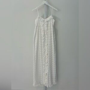 JUICY COUTURE WHITE COTTON MAXI DRESS SIZE US 4 NWOTS!